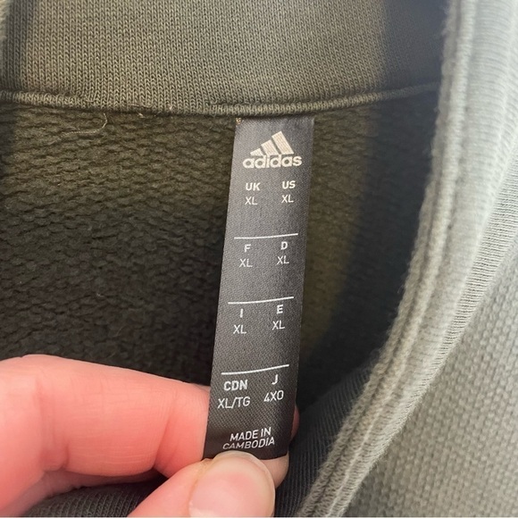 Adidas Green Quarter Zip Sweatshirt - Picture 4 of 6